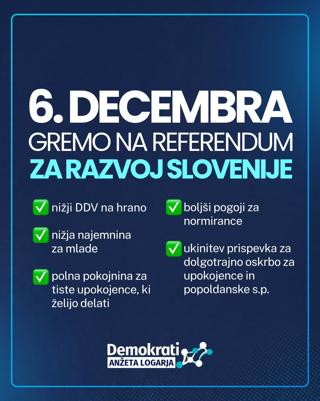 Za razvoj Slovenije: Demokrati podpiramo razvojni zakon in glas ZA